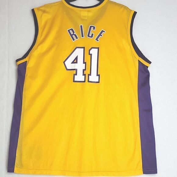 VINTAGE #41 GLEN RICE LOS ANGELES LAKERS NBA CHAMPION JERSEY 44 LARGE - Picture 8 of 9